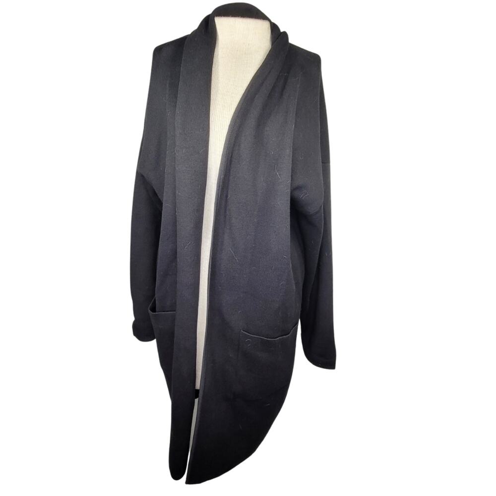 Alfani Black Cardigan Sweater with Pockets Size Large